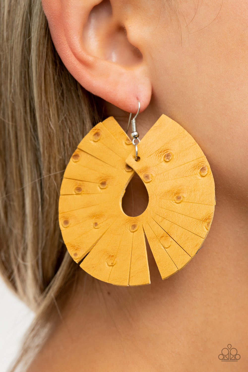 Paparazzi ♥ Palm Islands - Yellow ♥ Earrings