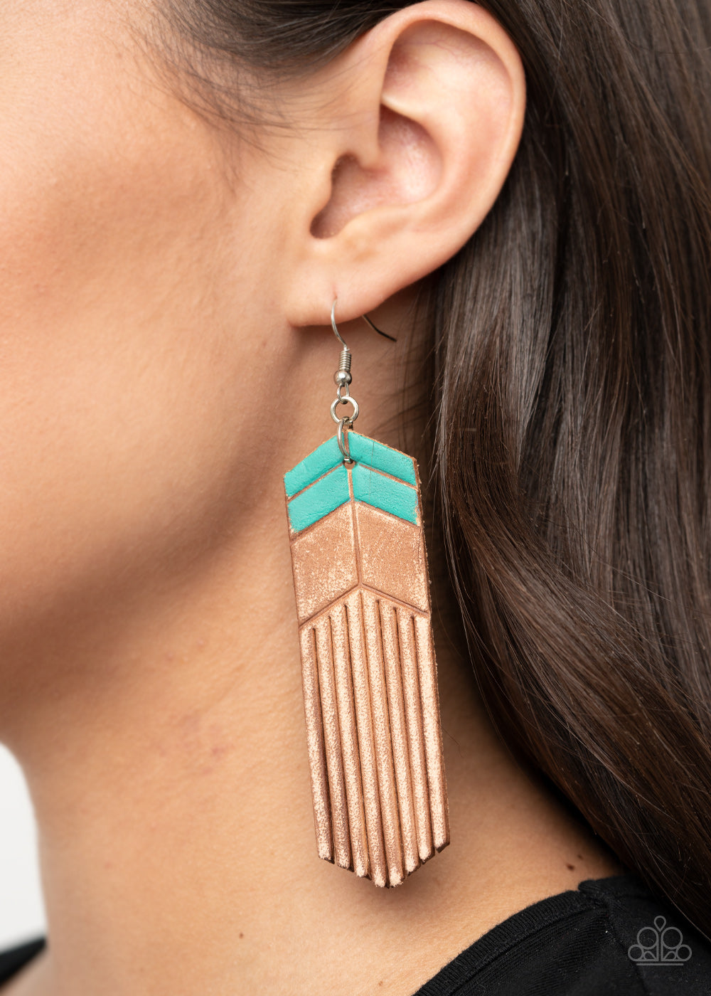 Paparazzi ♥ Desert Trails - Blue ♥ Earrings