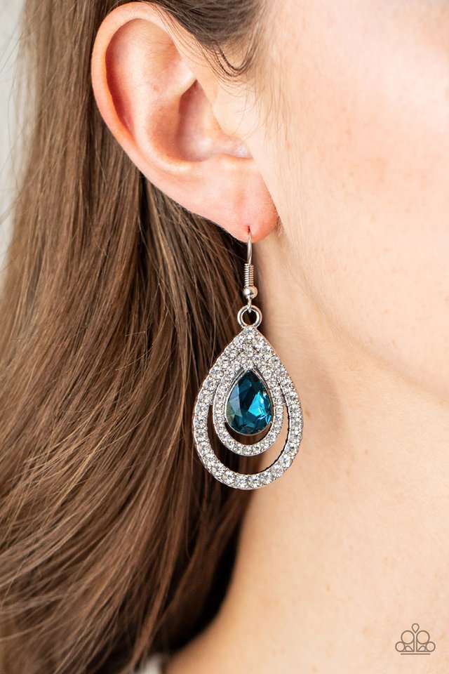 Paparazzi ♥ So The Story GLOWS - Blue ♥ Earrings