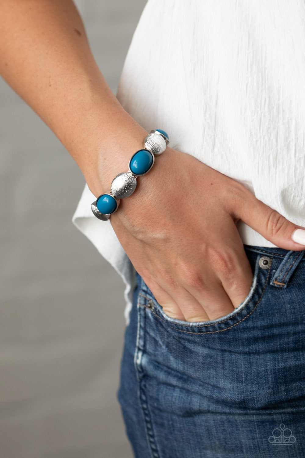 Paparazzi ♥ Decadently Dewy - Blue ♥ Bracelet