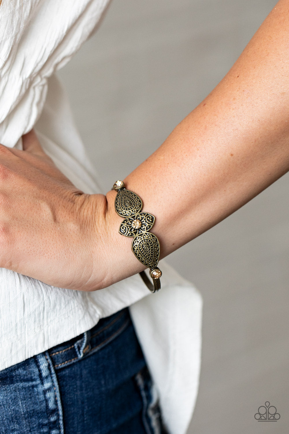 Paparazzi ♥ Flourishing Fashion - Brass ♥ Bracelet