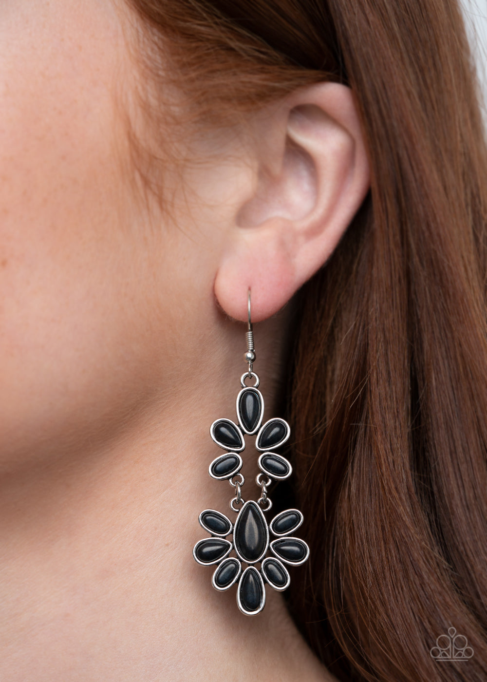 Paparazzi ♥ Cactus Cruise - Black ♥ Earrings