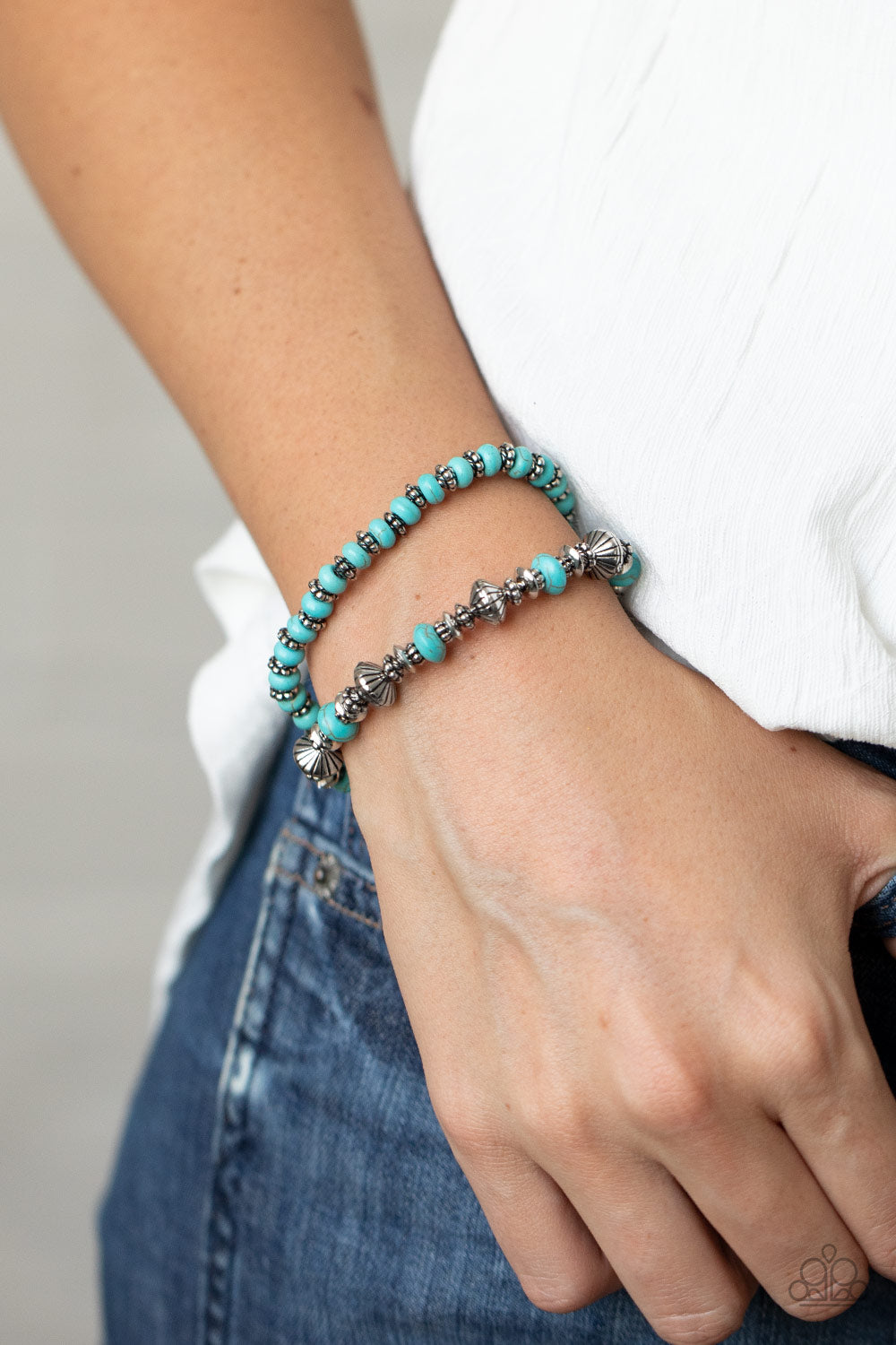 Paparazzi ♥ Cactus Quest - Blue ♥ Bracelet