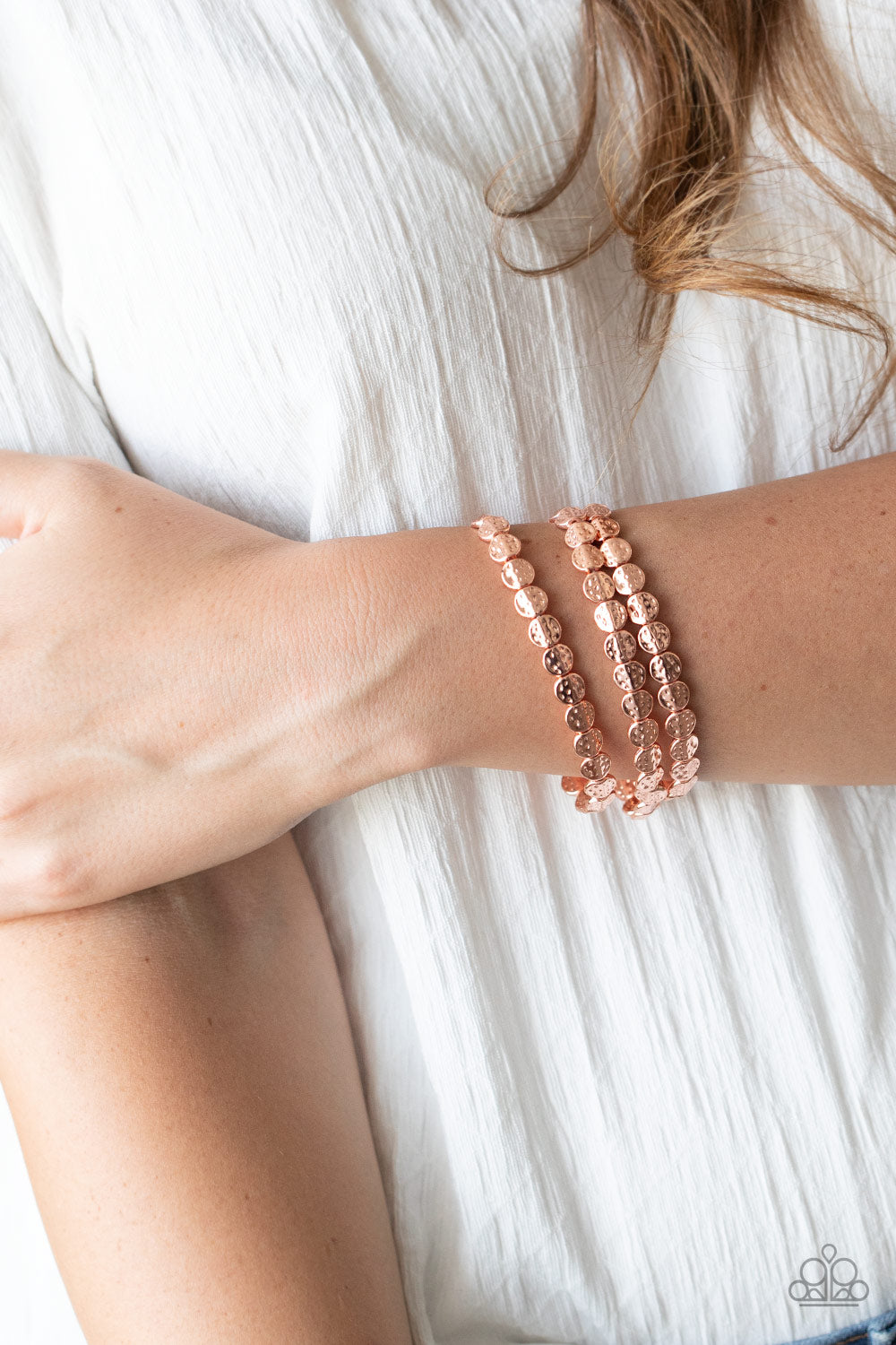 Paparazzi ♥ Hammered Heirloom - Copper ♥ Bracelet