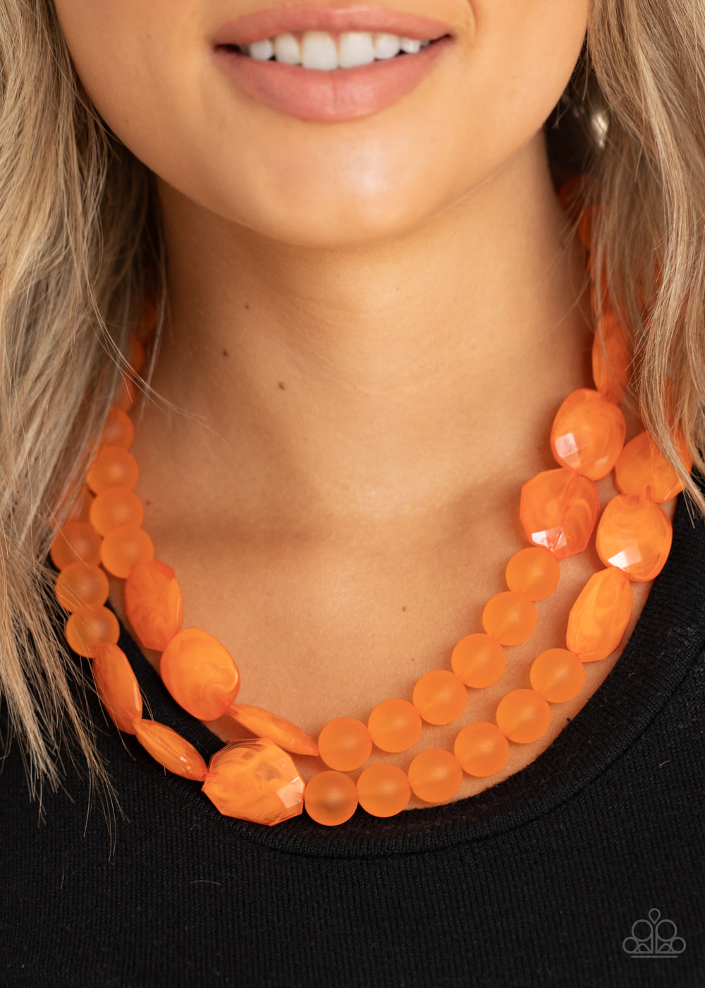 Paparazzi ♥ Arctic Art - Orange ♥ Necklace