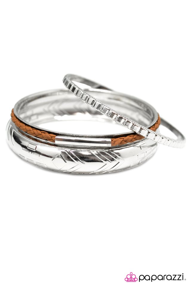 Paparazzi ♥ Outlaw - Brown ♥ Bracelet