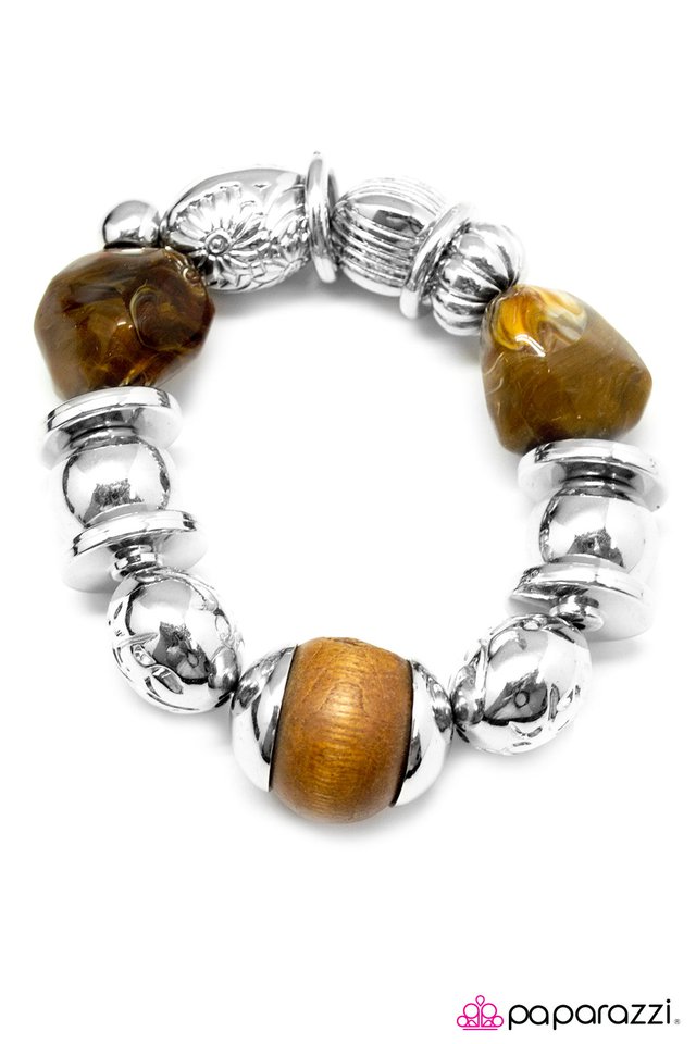 Paparazzi ♥ Indie Rock - Brown ♥ Bracelet