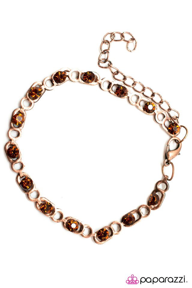 Paparazzi ♥ City Slicker - Copper ♥ Bracelet