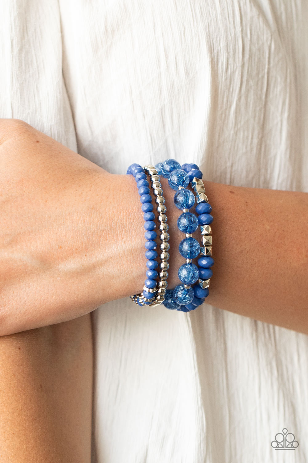 Paparazzi ♥ Layered Luster - Blue ♥ Bracelet