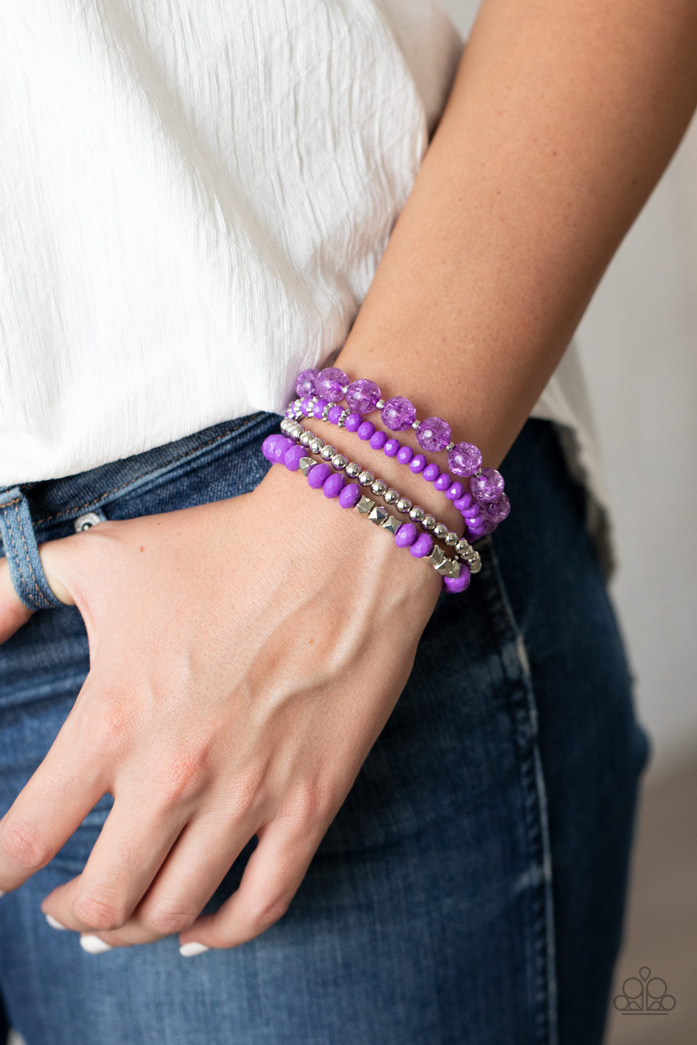 Paparazzi ♥ Layered Luster - Purple ♥ Bracelet