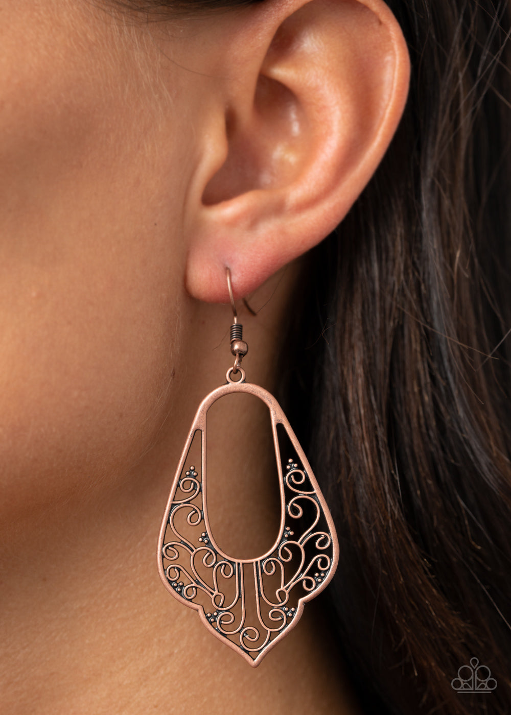 Paparazzi ♥ Grapevine Glamour - Copper ♥ Earrings