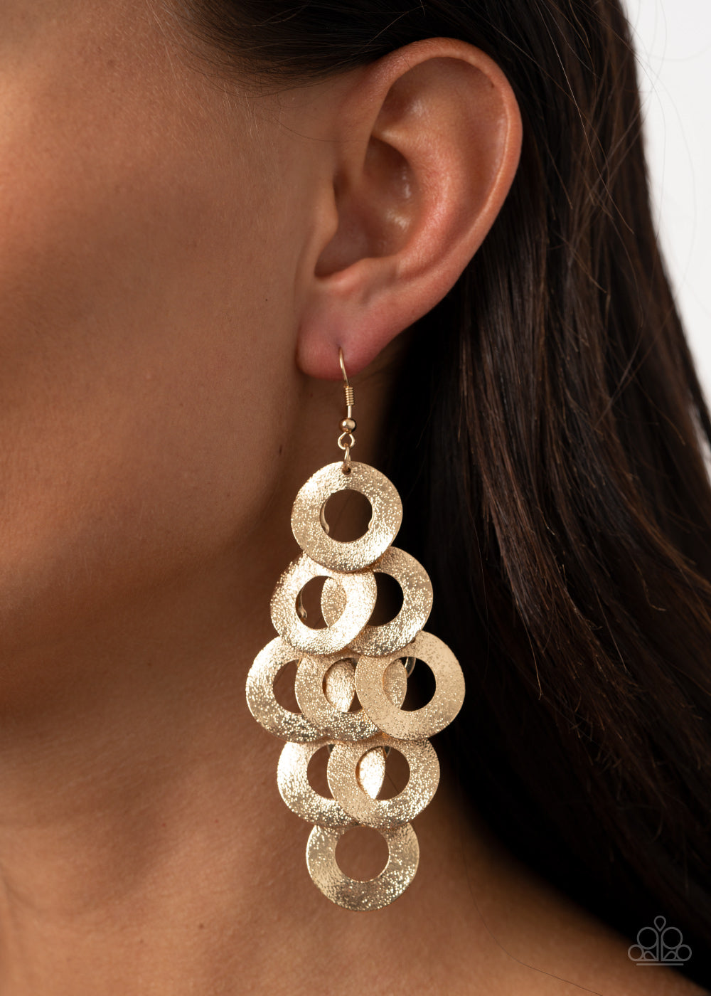 Paparazzi ♥ Scattered Shimmer - Gold ♥ Earrings