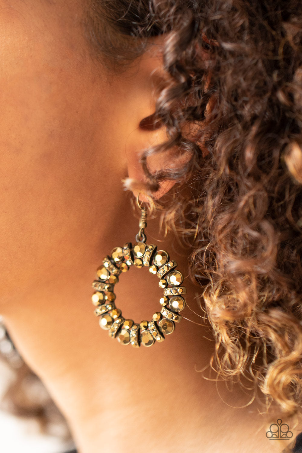Paparazzi ♥ Baby, Its Cold Outside - Brass ♥ Earrings