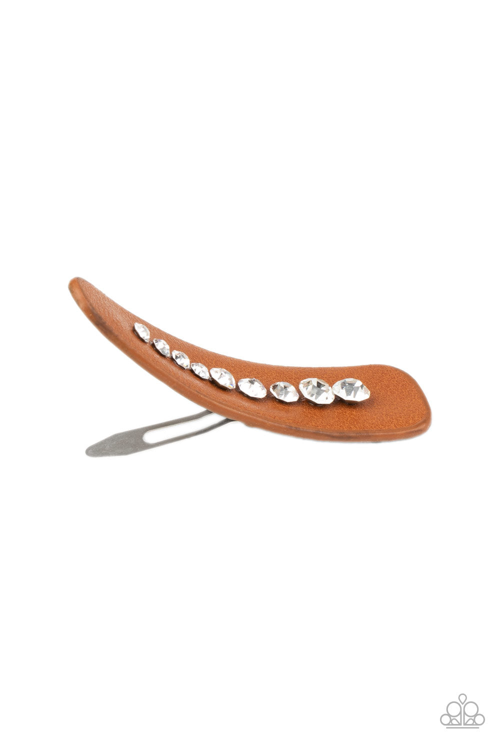 Paparazzi ♥ Snap Out Of It! - Brown ♥ Hair Clip