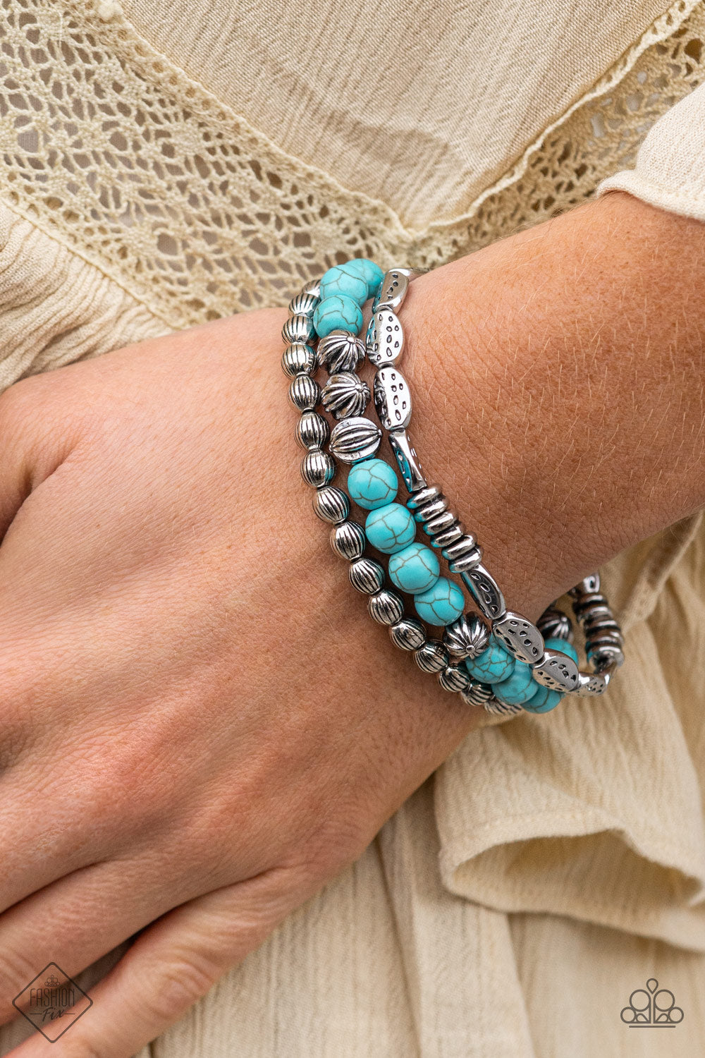 Paparazzi ♥ Trail Mix Mecca - Blue ♥ Bracelet