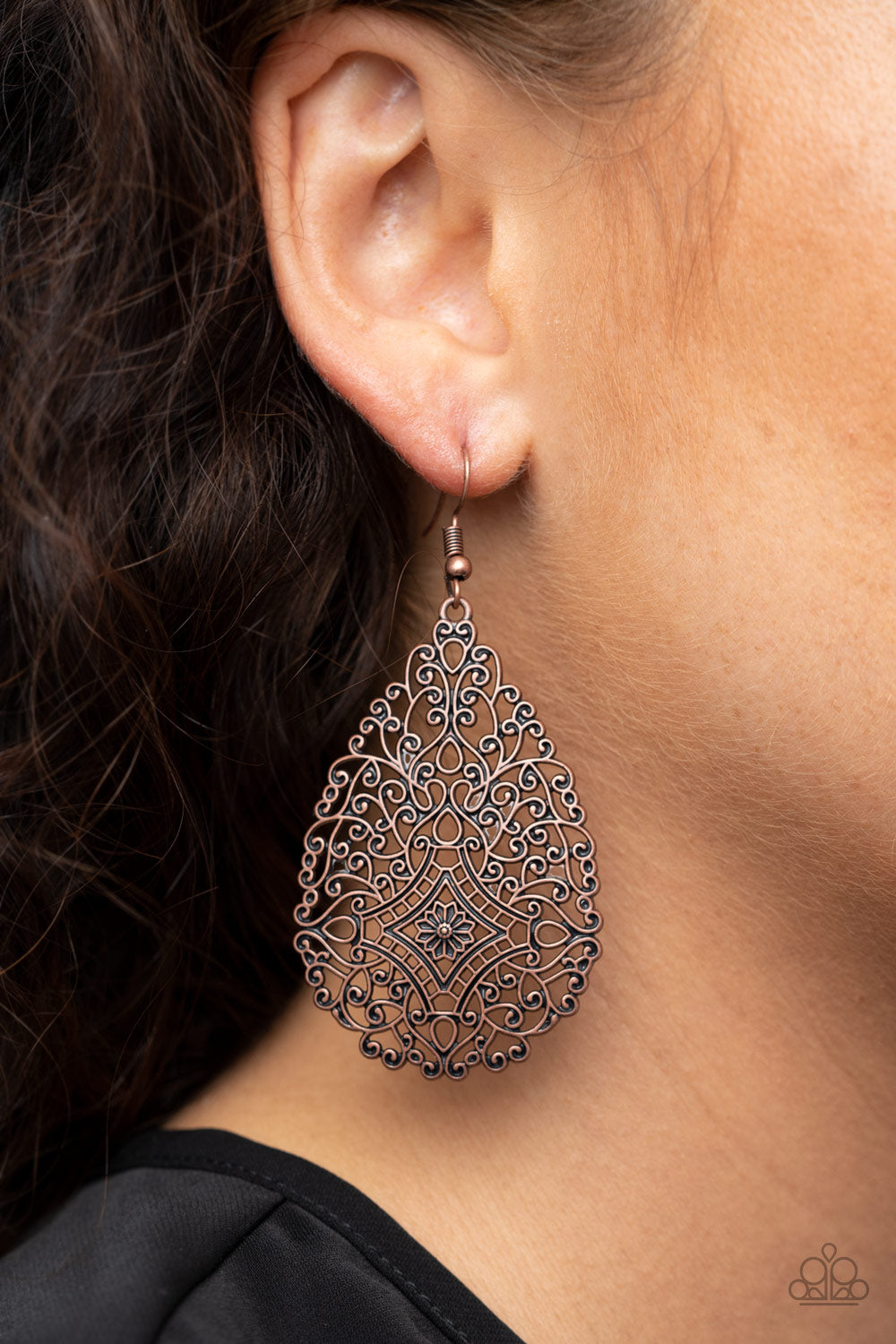 Paparazzi ♥ Napa Valley Vintage - Copper ♥ Earrings