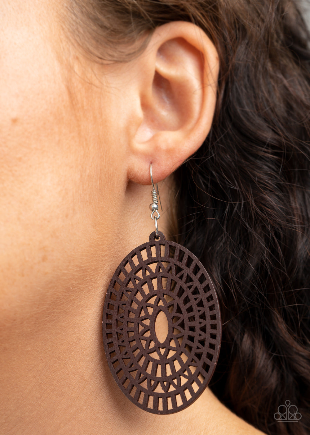 Paparazzi ♥ Tropical Retreat - Brown ♥ Earrings
