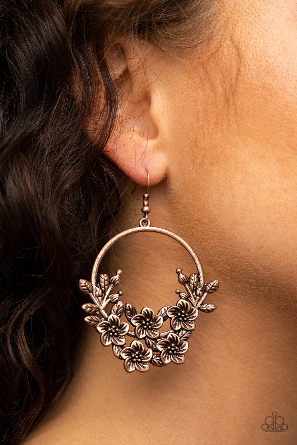 Paparazzi ♥ Eden Essence - Copper ♥ Earrings