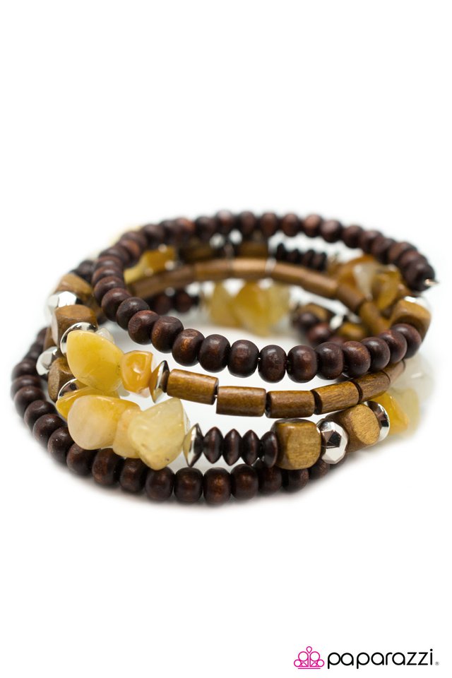 Paparazzi ♥ Spiraling Serenity - Yellow ♥ Bracelet