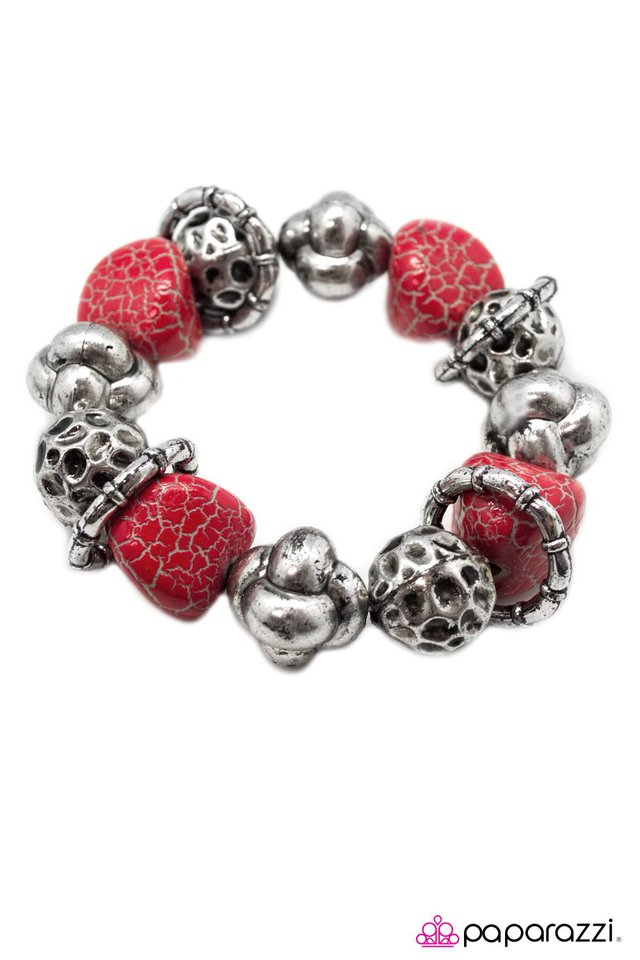 Paparazzi ♥ Hot Lava - Red ♥ Bracelet
