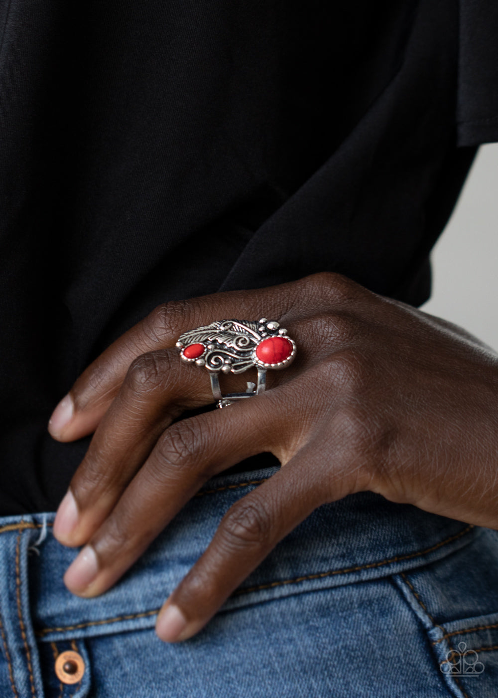 Paparazzi ♥ Desert Nest - Red ♥ Ring