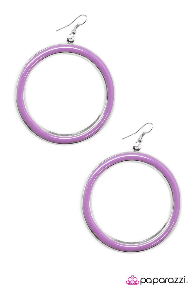 Paparazzi ♥ Purple Hula - Purple ♥ Earrings