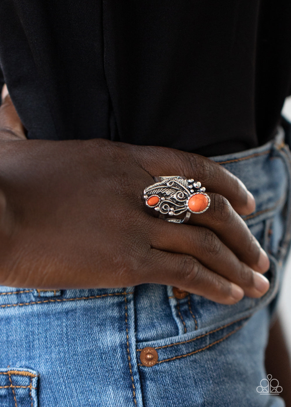 Paparazzi ♥ Desert Nest - Orange ♥ Ring