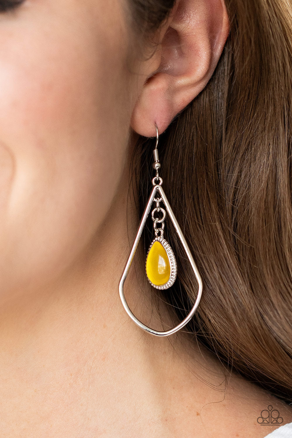 Paparazzi ♥ Ethereal Elegance - Yellow ♥ Earrings