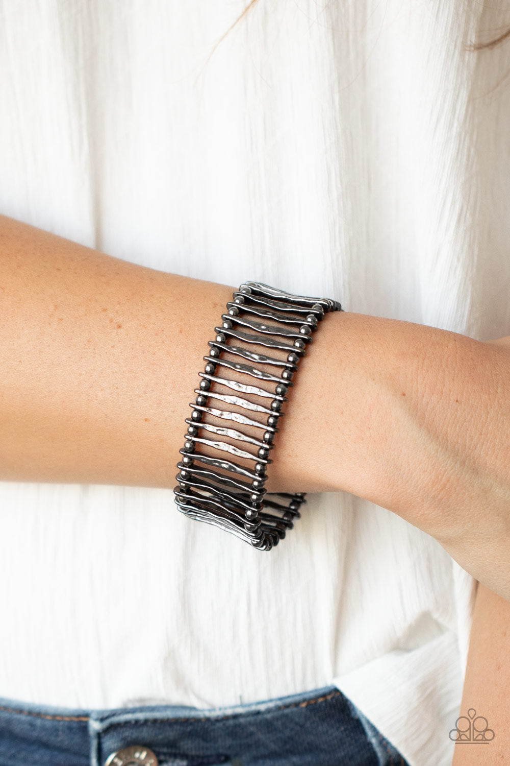 Paparazzi ♥ Rustic Rebellion - Black ♥ Bracelet
