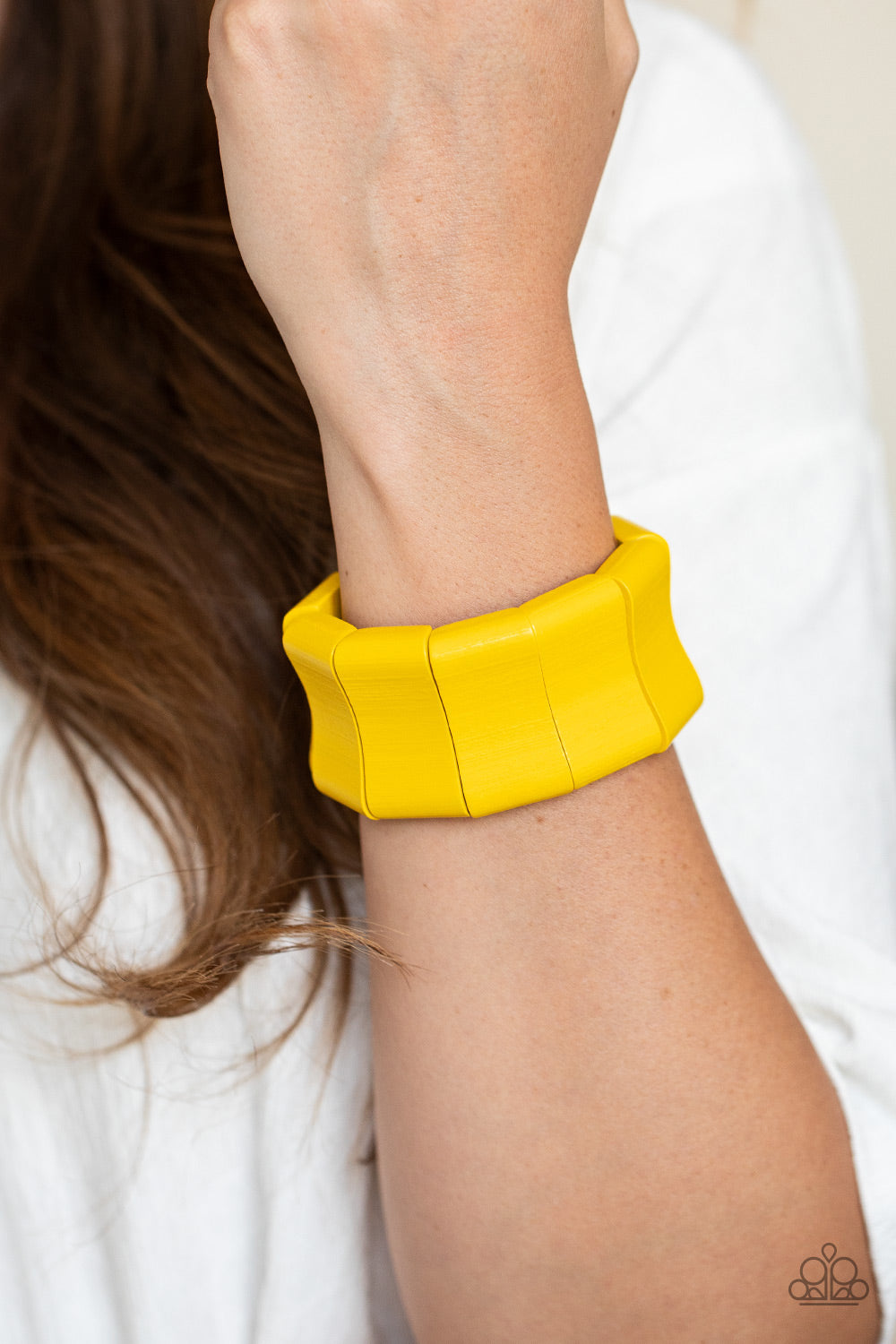 Paparazzi ♥ Caribbean Couture - Yellow ♥ Bracelet