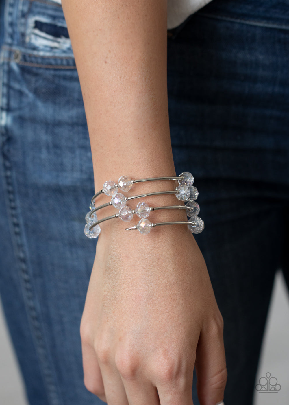 Paparazzi ♥ Dreamy Demure - White ♥ Bracelet