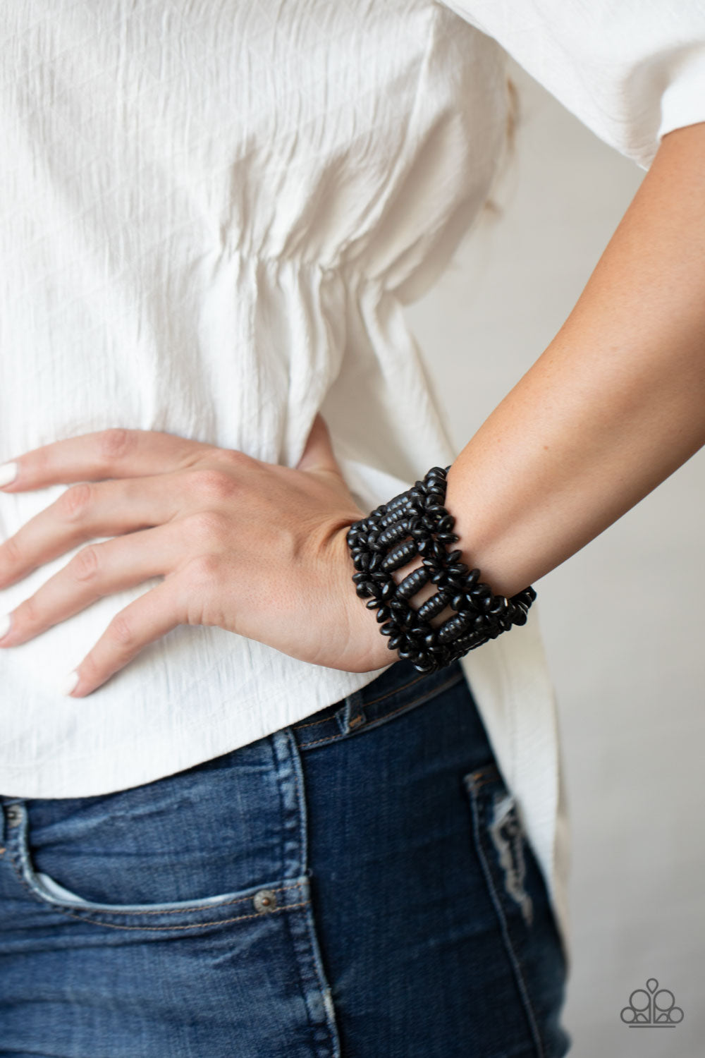 Paparazzi ♥ Fiji Flavor - Black ♥ Bracelet