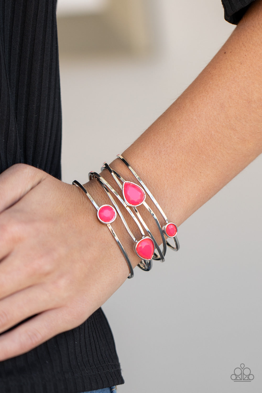 Paparazzi ♥ Fashion Frenzy - Pink ♥ Bracelet