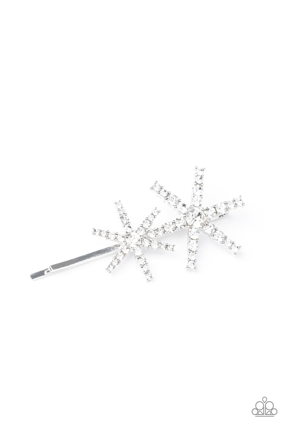 Paparazzi ♥ Megastar Minimalist - White ♥ Hair Clip