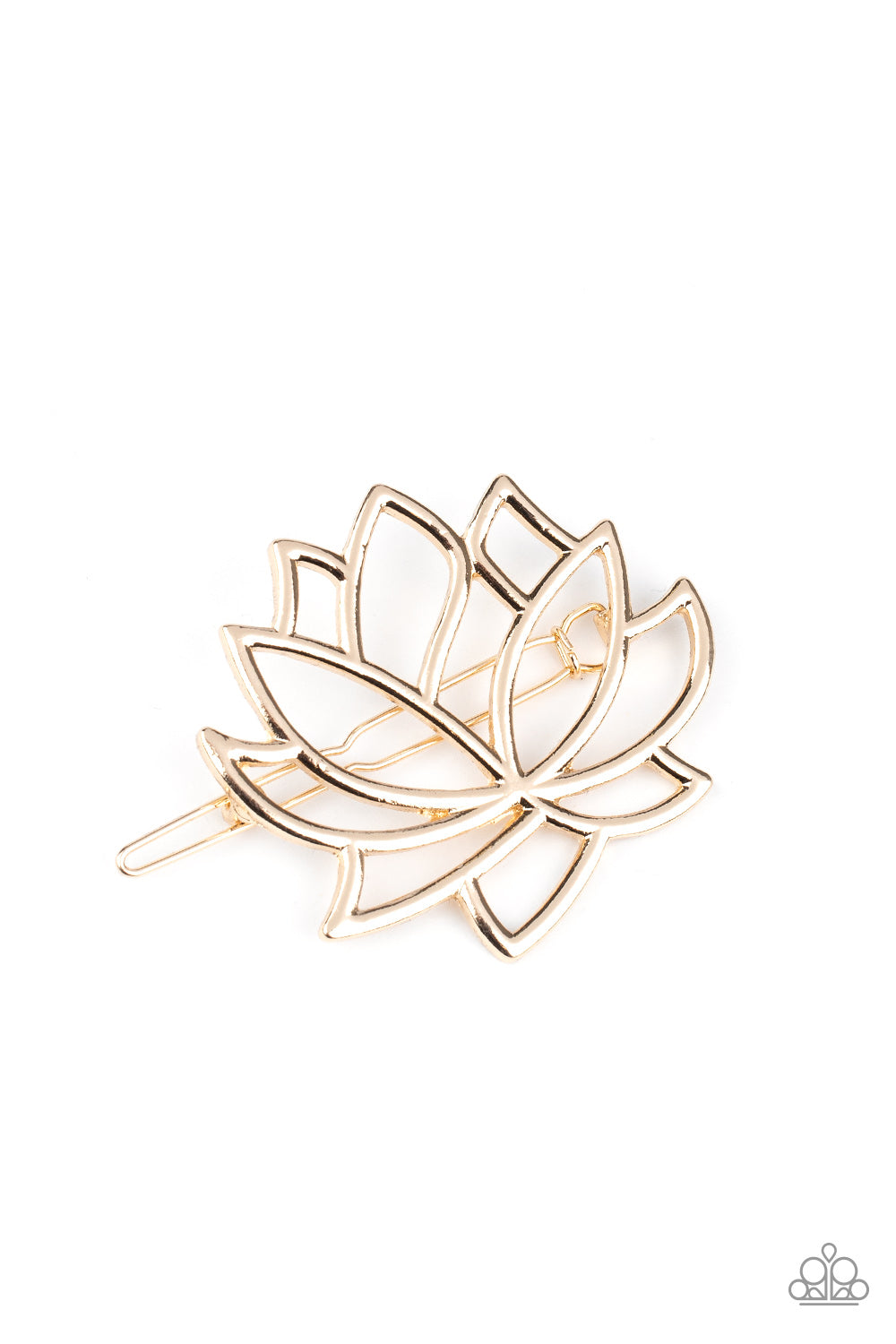 Paparazzi ♥ Lotus Pools - Gold ♥ Hair Clip