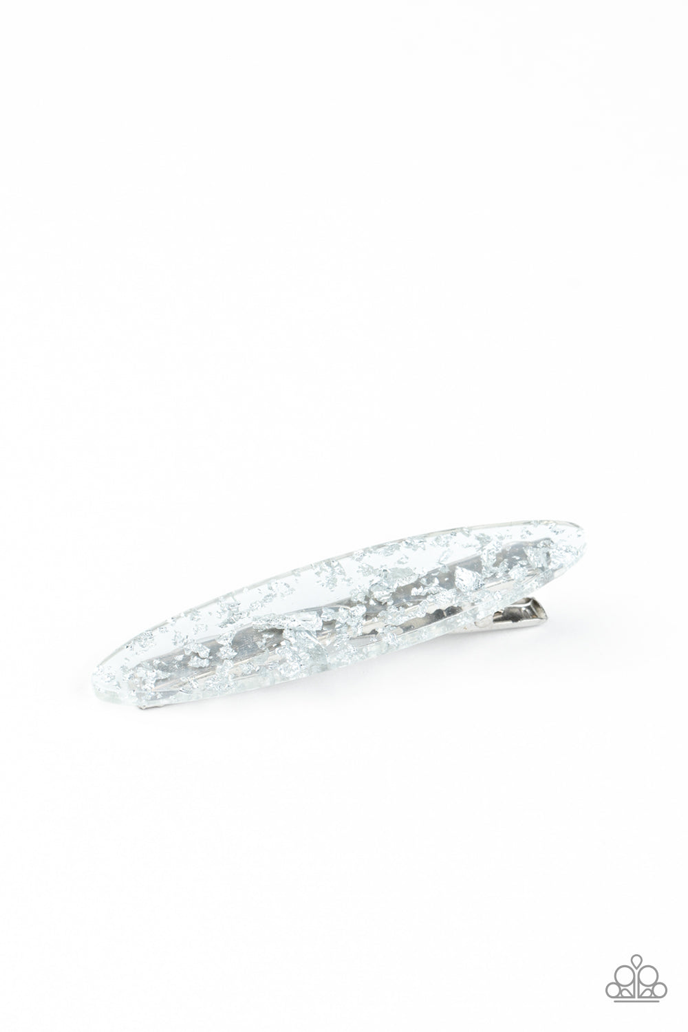 Paparazzi ♥ Confetti Couture - Silver ♥ Hair Clip