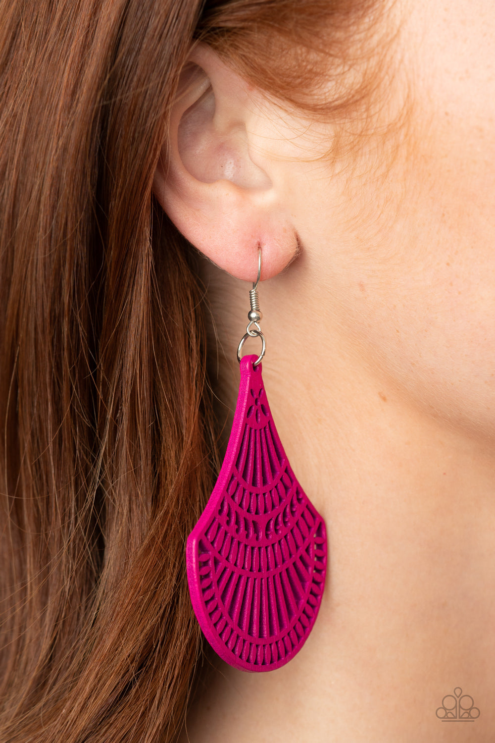 Paparazzi ♥ Tropical Tempest - Pink ♥ Earrings