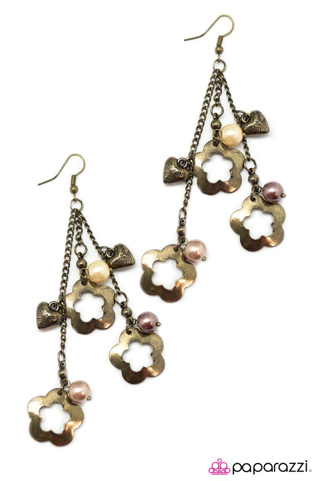 Paparazzi ♥ Hearts and Flowers - Multi ♥ Earrings