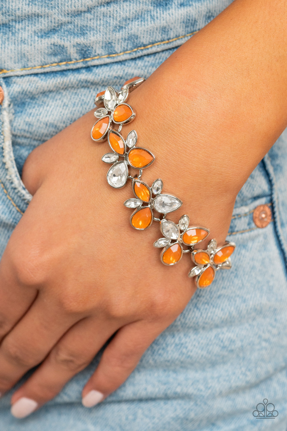 Paparazzi ♥ Ice Garden - Orange ♥ Bracelet
