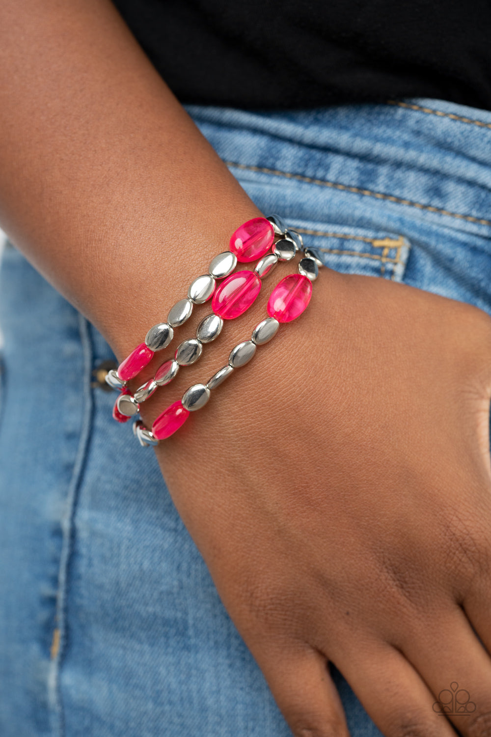 Paparazzi ♥ Sorry to Burst Your BAUBLE - Pink ♥ Bracelet