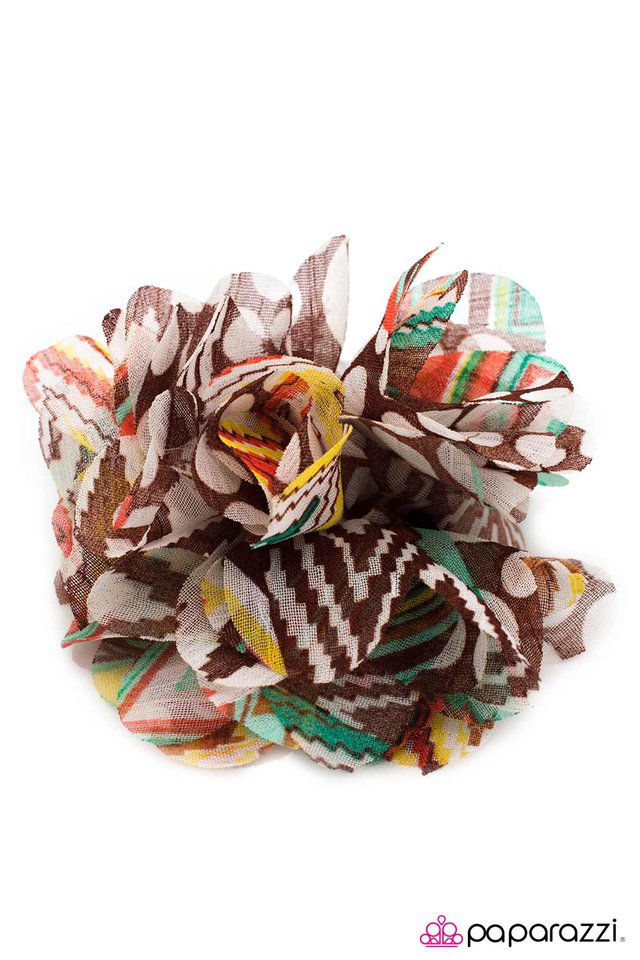 Paparazzi ♥ Desert Bud - Green ♥ Hair Clip