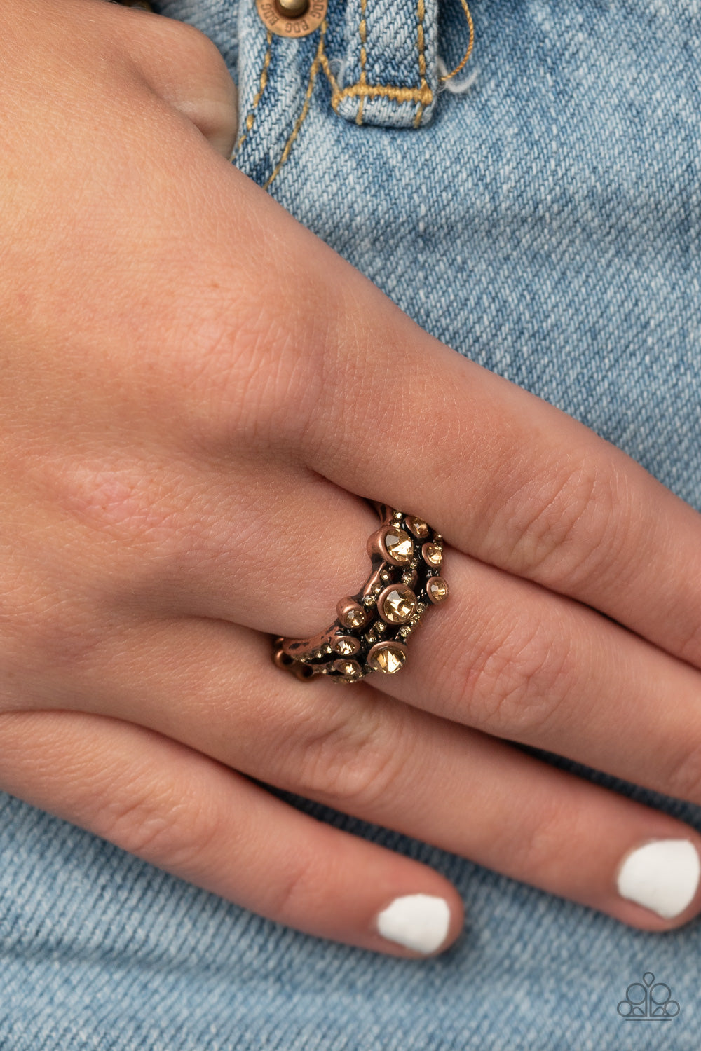 Paparazzi ♥ Bubbly Effervescence - Copper ♥ Ring