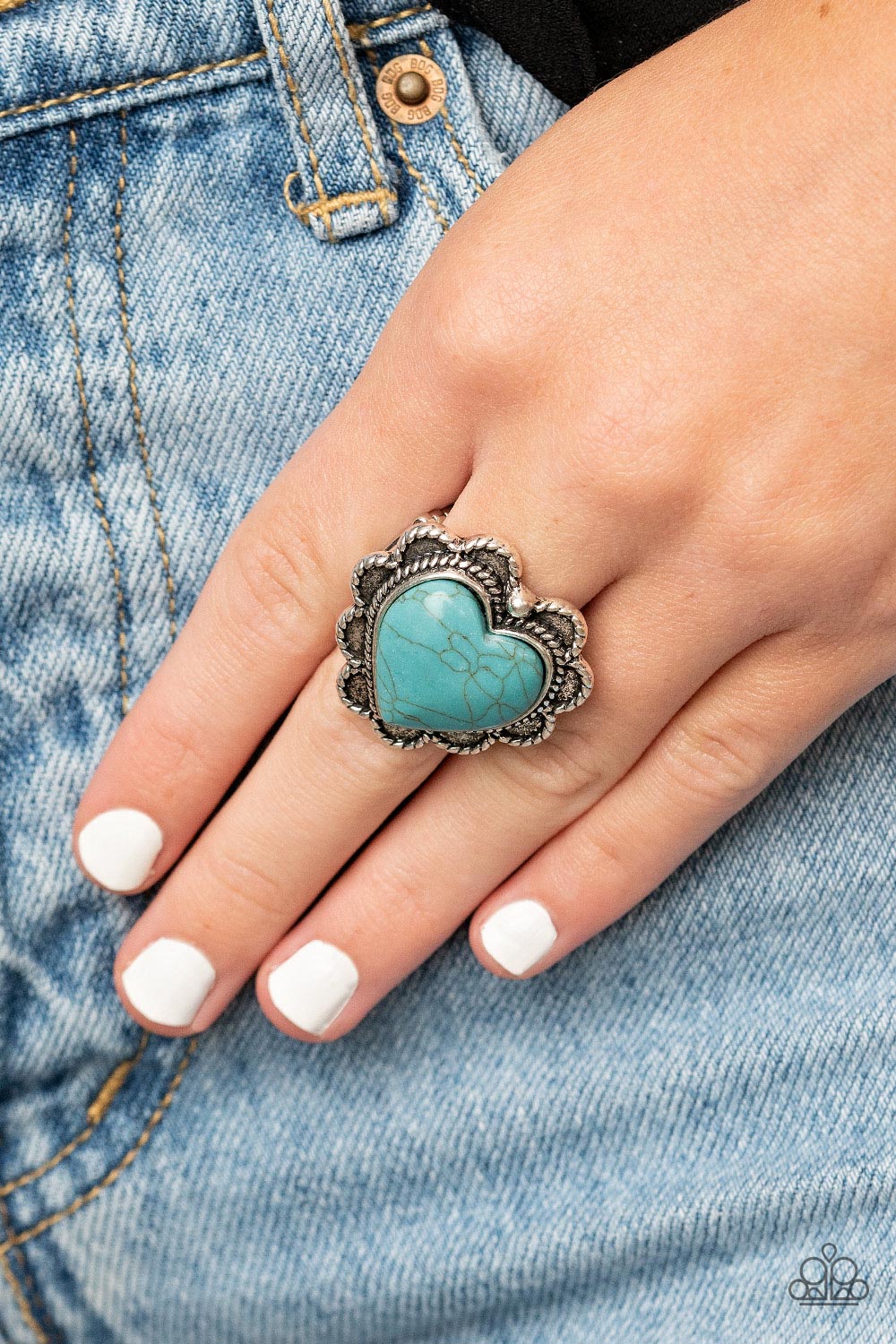Paparazzi ♥ Desert Desire - Blue ♥ Ring