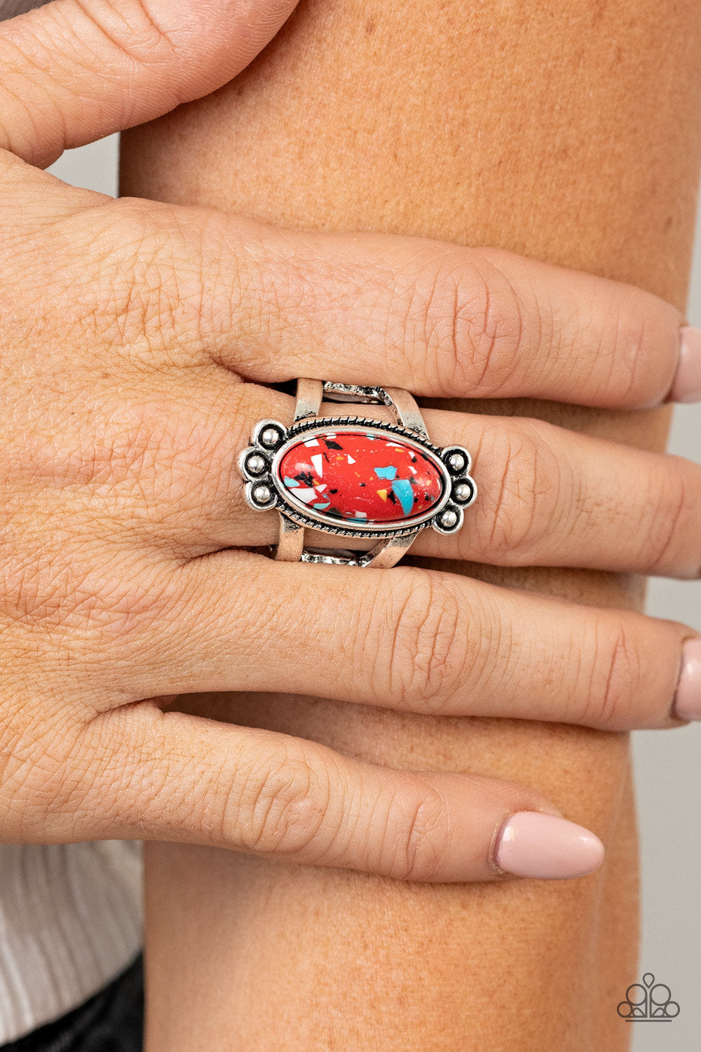 Paparazzi ♥ Psychedelic Deserts - Red ♥ Ring