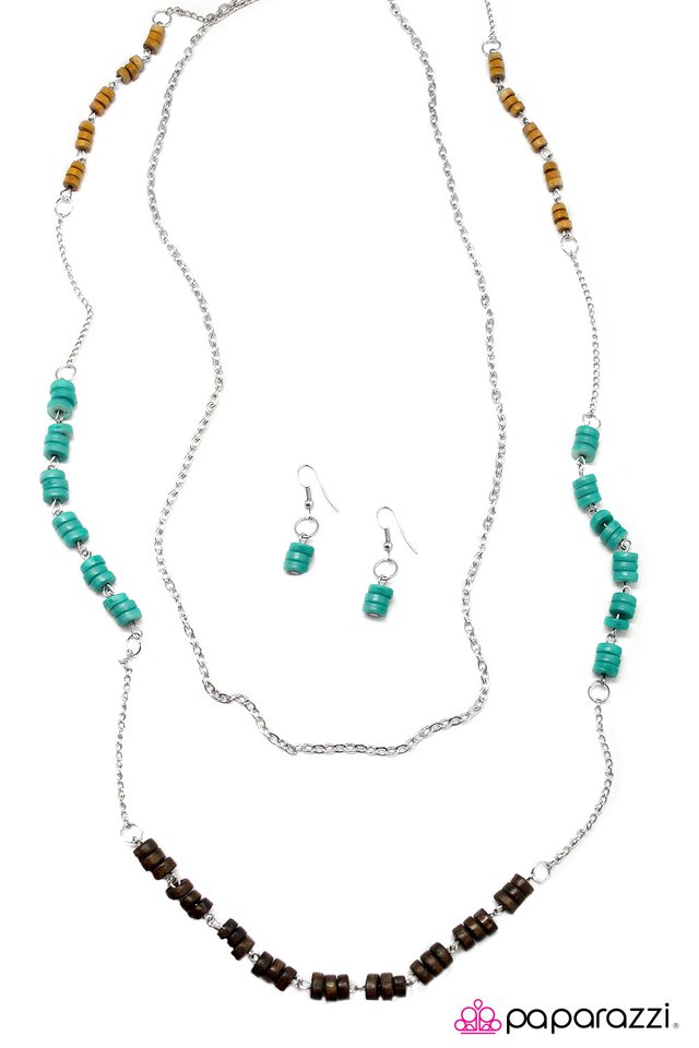 Paparazzi ♥ The Tides Have Turned - Blue ♥ Necklace