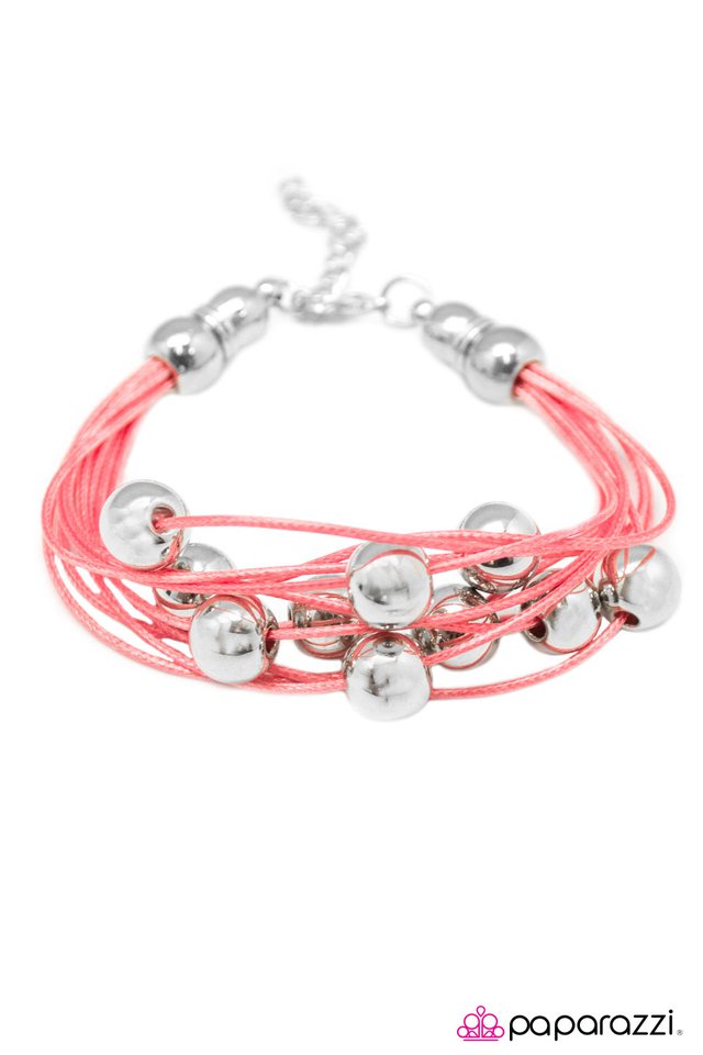 Paparazzi ♥ Strike A CORD - Pink ♥ Bracelet