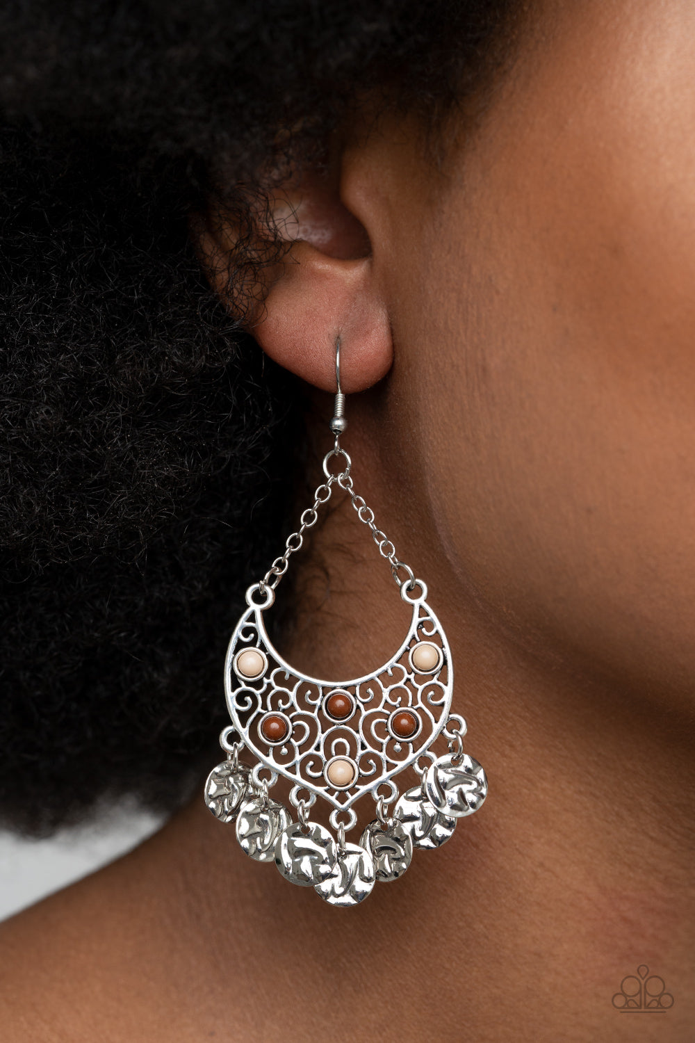 Paparazzi ♥ Musical Murals - Brown ♥ Earrings