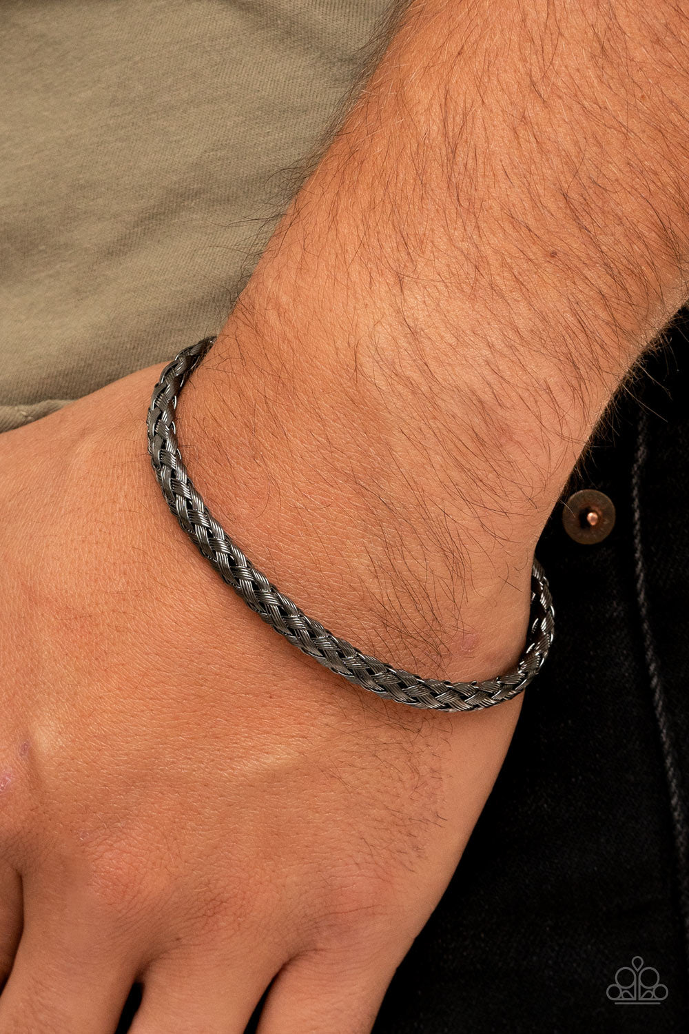 Paparazzi ♥ Metalhead Medley - Black ♥ Mens Bracelet