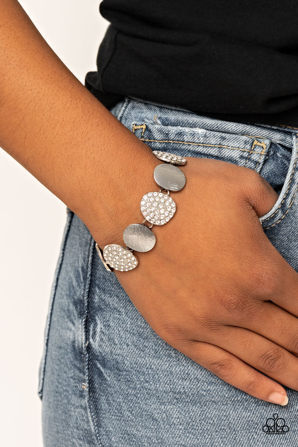 Paparazzi ♥ Tough LUXE - White ♥ Bracelet
