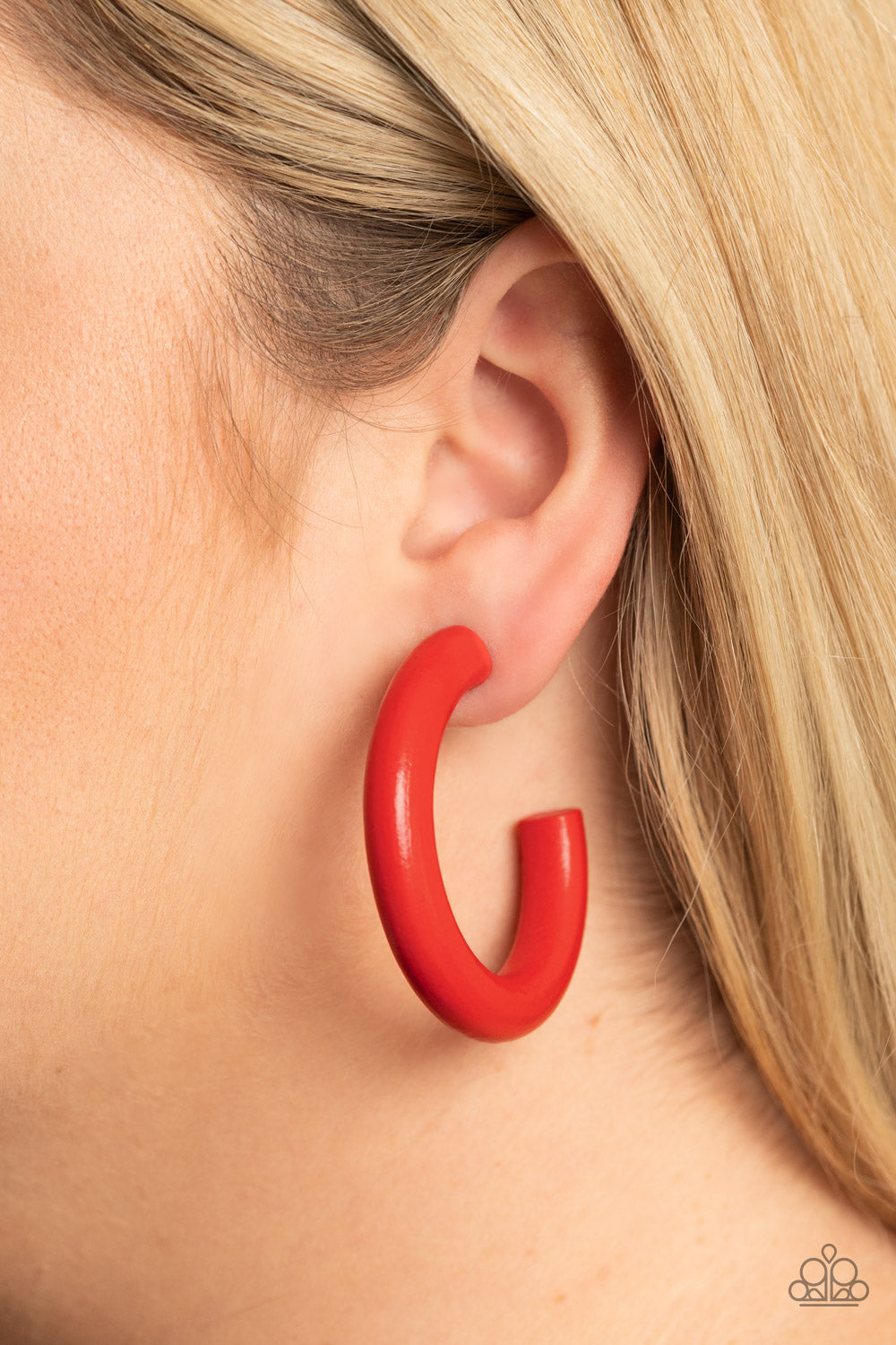Paparazzi ♥ Woodsy Wonder - Red ♥ Earrings